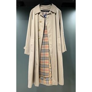 Immaculate Burberrys London Vintage Double Breasted Trench Coat w Wool Liner 44R